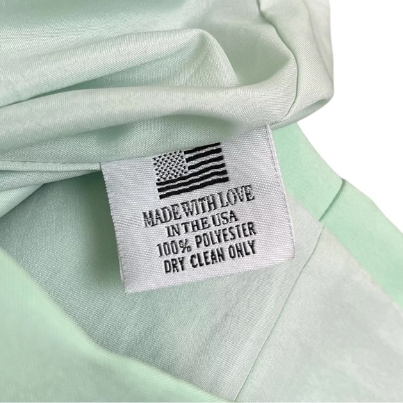 Camilyn Beth Colorblock Pleated Bridesmaids Cocktail Dress Mint Teal Size 0 - Picture 7 of 8